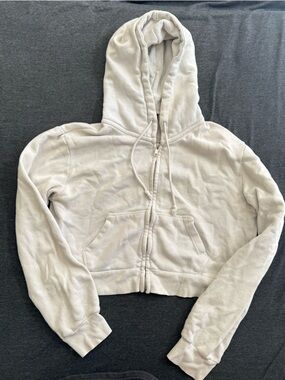 Brandy Melville White Cropped Jacket